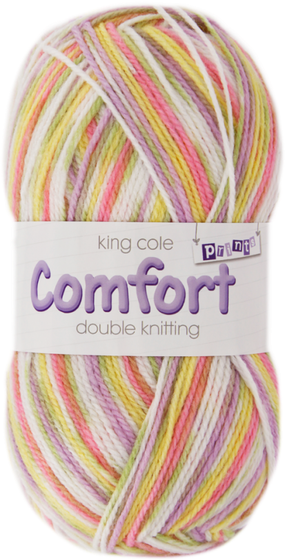 Loading Zoom - King Cole Wool King Cole Baby Comfort Prints Dk 100g (500x883), Png Download