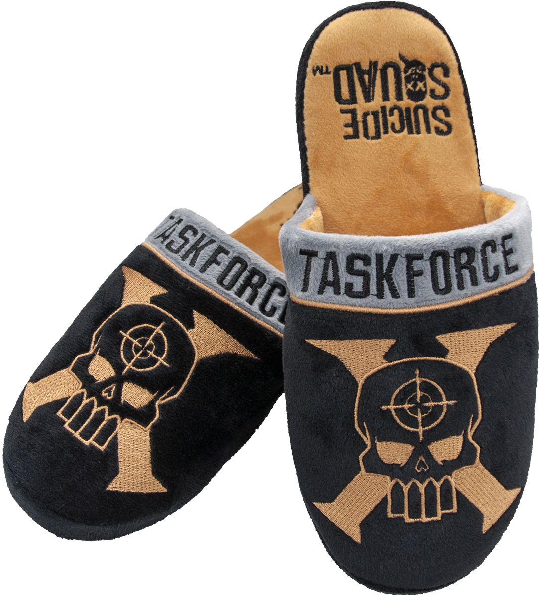 Suicide - Mens Official Dc Comics Suicide Squad Plush Slip On (1129x1200), Png Download