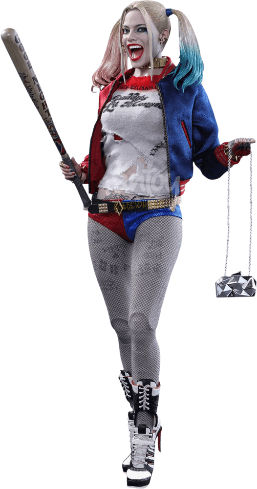 Harley Quinn - Suicide Squad - Hot Toys - New! Suicide Squad Harley Quinn Cos Shoe Cosplay Blue (800x1000), Png Download