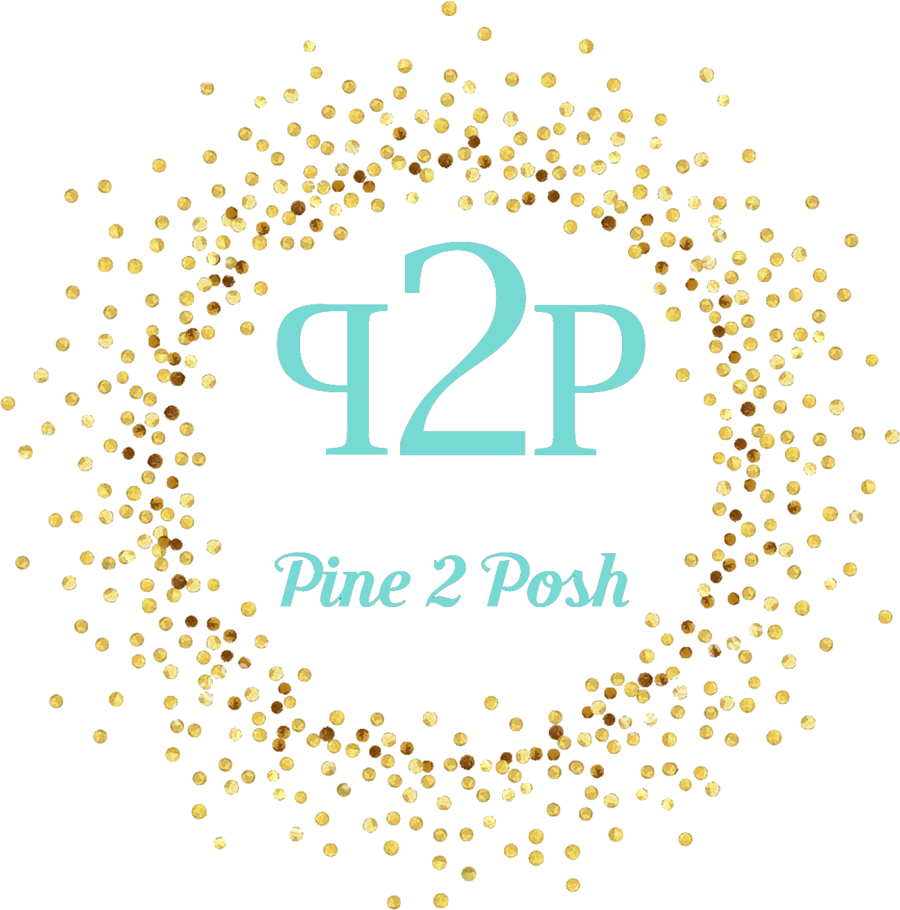 P2p Button Pine 2 Posh - New Year 2018 Frame (1500x1492), Png Download