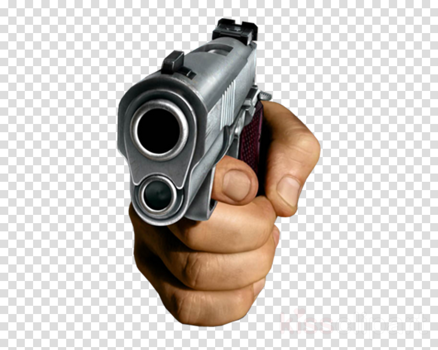 Download Hand Holding Gun Png Clipart Firearm Pistol - Hand With Gun