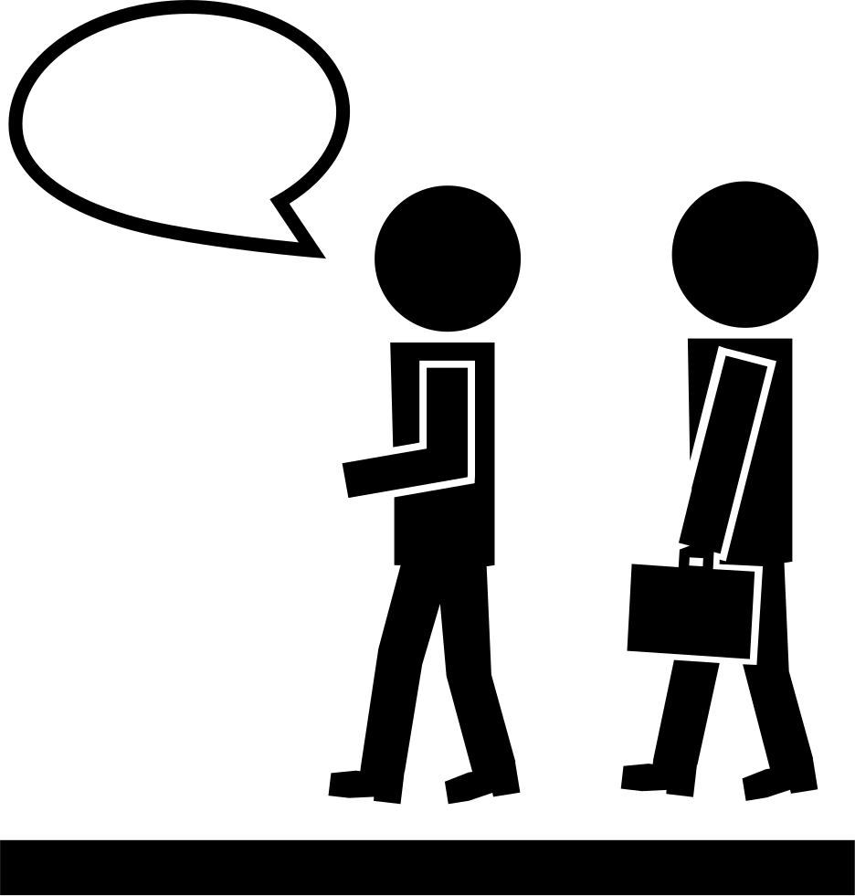 Two Man Walking One Talking And The Other With A Briefcase - Person Walking In Door (936x981), Png Download