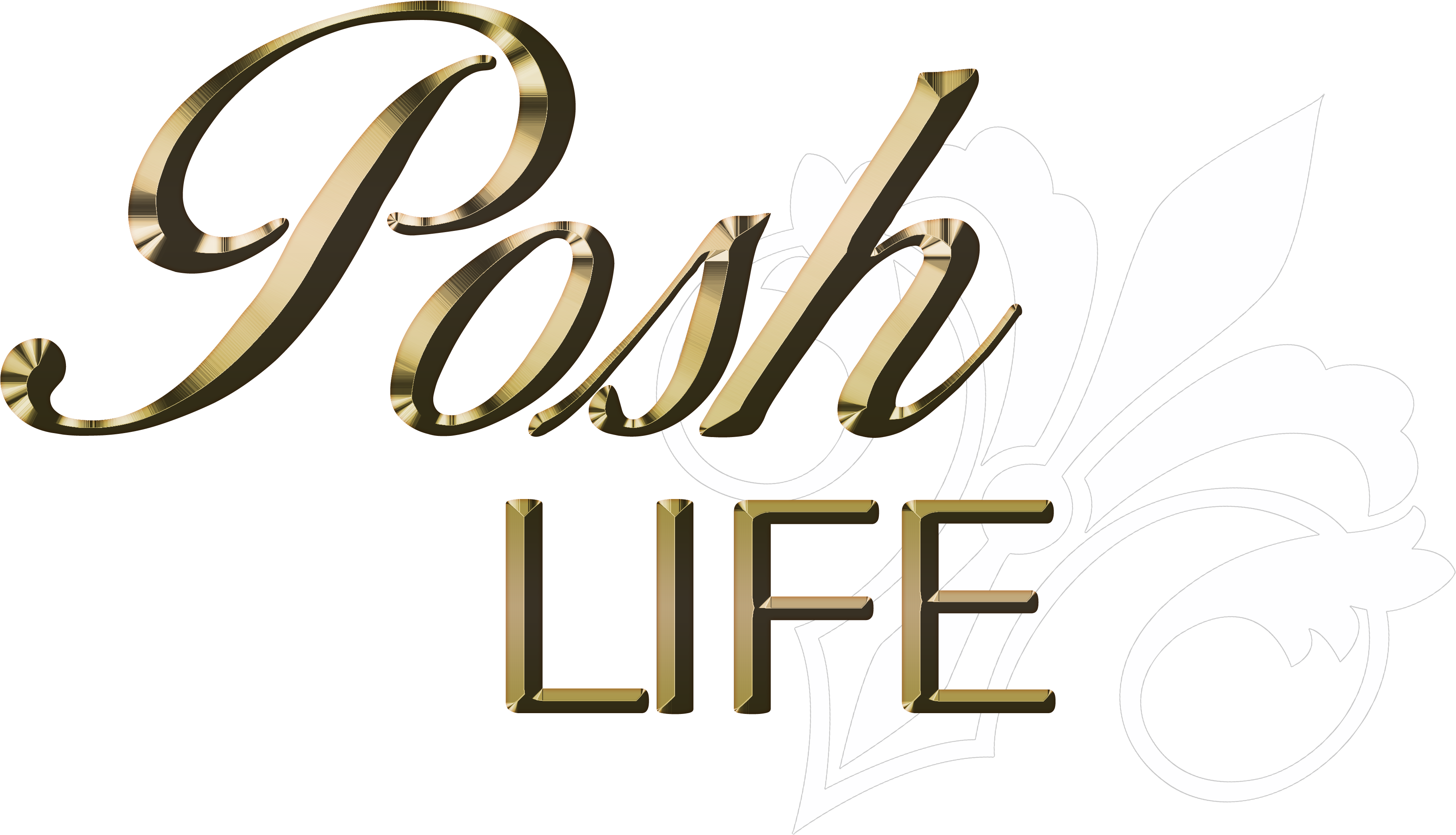 Posh Life Magazine - Calligraphy (4000x4000), Png Download