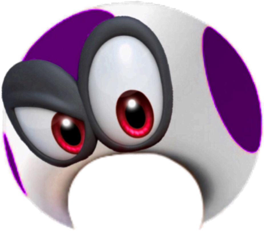 Cappy On Purple Toad's Hat - Super Mario Odyssey Cappy Hat Cosplay Accessory (993x911), Png Download