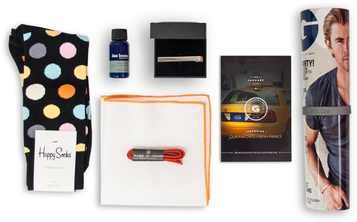 January Gentleman's Box - Wallet (800x581), Png Download