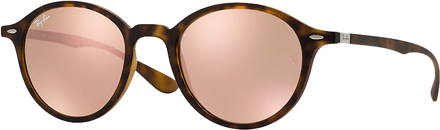 Ray Ban Round Style Sunglasses - Ray Ban Round Liteforce Unisex Sunglasses Lenses: Pink, (1000x800), Png Download