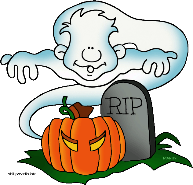 Ghost Clip Art - Halloween Clip Art Gif (648x641), Png Download