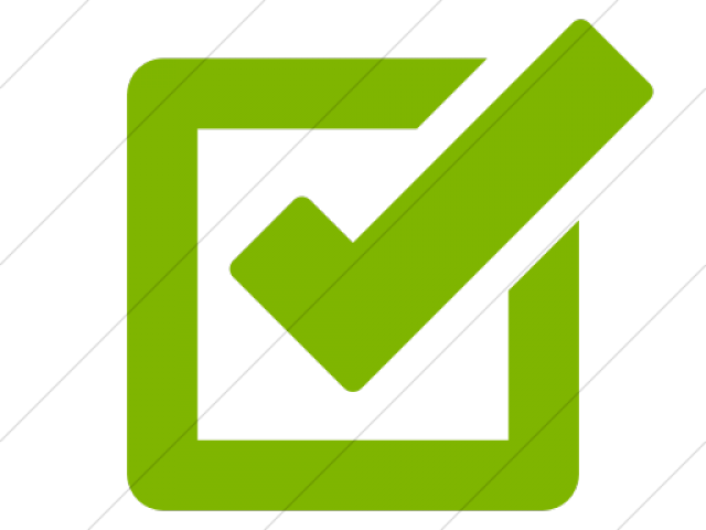 Purple Tick Box (640x480), Png Download