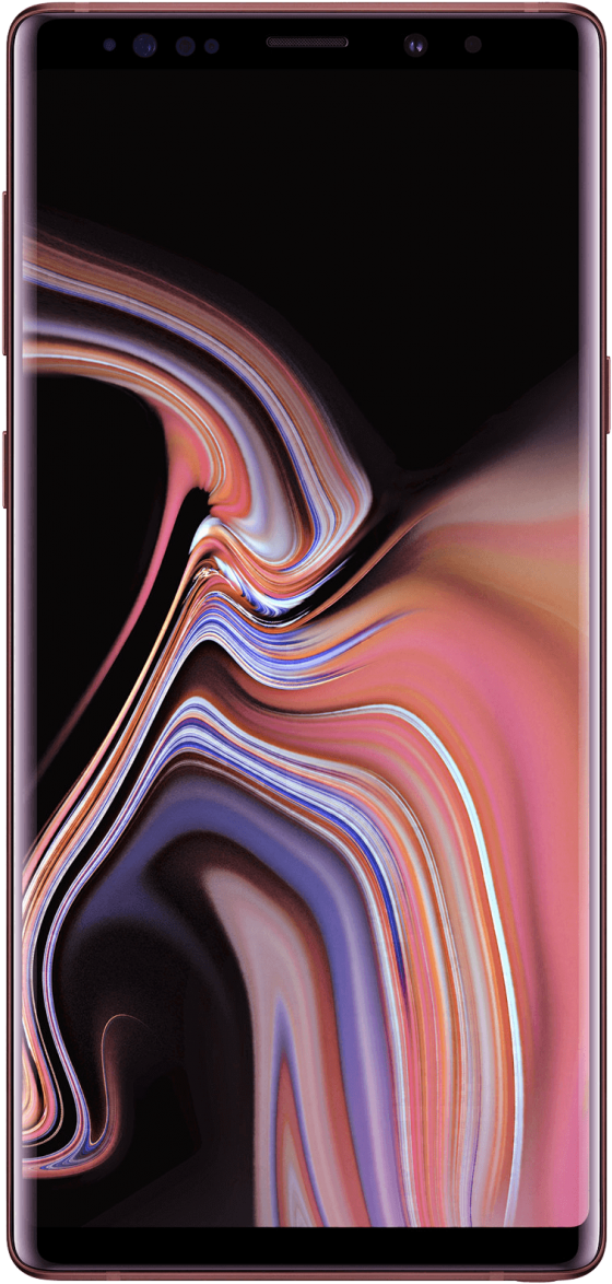 Note 9 Metallic Copper (715x1293), Png Download