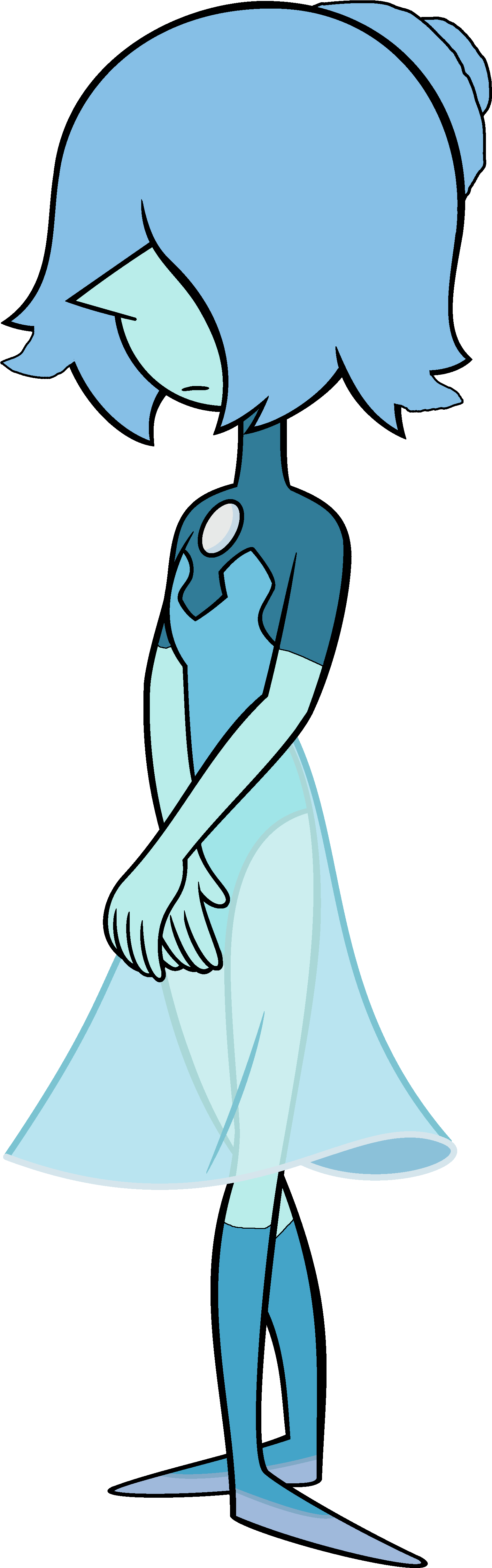 Blue Pearl New Form - Gemstone (1697x4971), Png Download