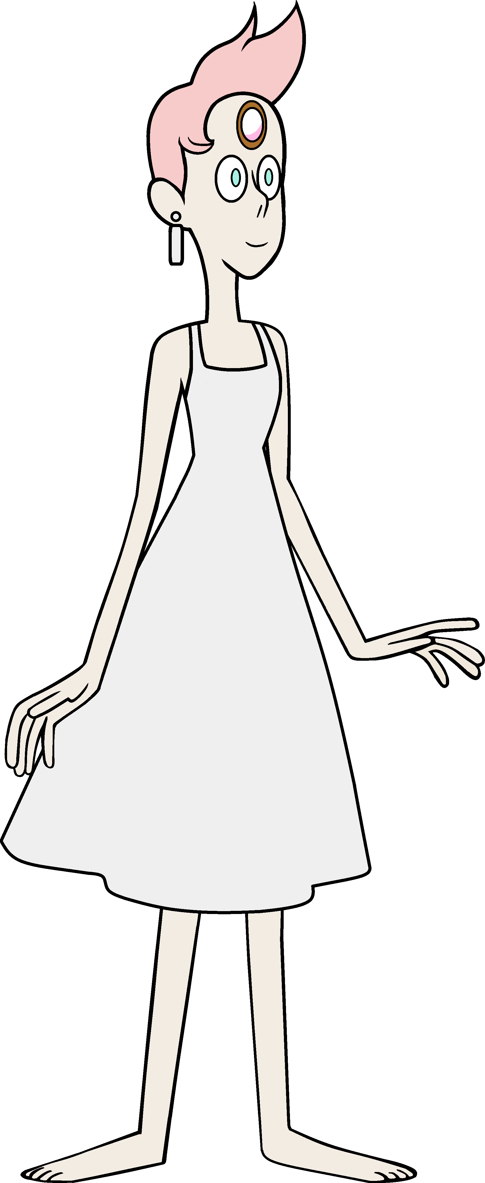 Rs's Concept Poster Pearl Redol - Steven Universe Pearl Designs (1850x4512), Png Download