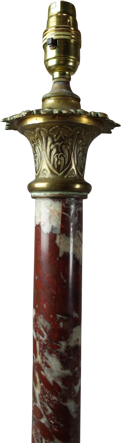 Serpentine Marble Column Table Lamp Fontaine Decorative - Melee Weapon (1024x1571), Png Download