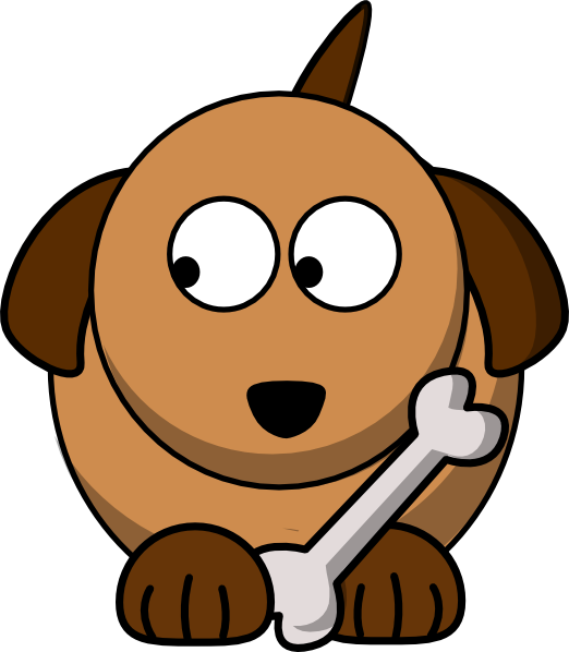 Dog Looking Left 02 Clip Art At Clker - Dog Clker (522x598), Png Download