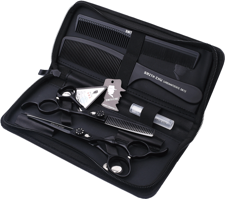 Professional Barber Scissors Hairdressing Hair Cutting - 440c (800x800), Png Download