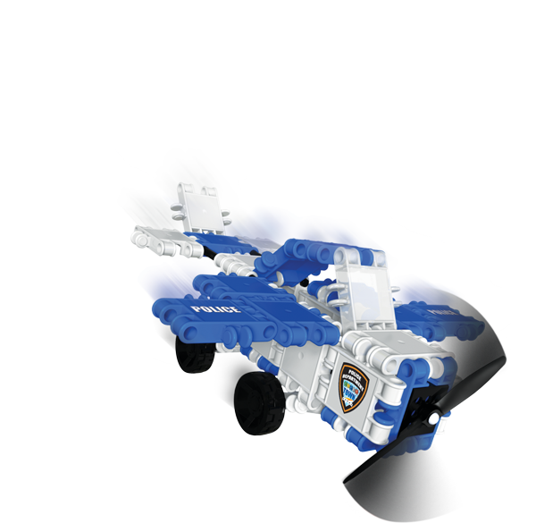 Clicstoystube - Clics Clic Hero Squad Police Box 3 (600x585), Png Download