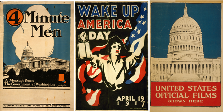 The Year That Changed The Movies - Vintage World War I Poster Of A Minuteman Holding A (720x500), Png Download