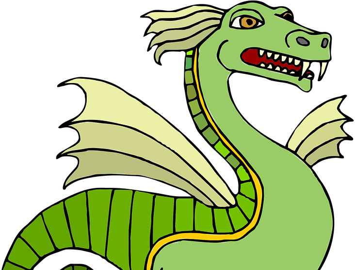 Cubed Numbers With St George - Fantasie-grüner Drache-badematte Badematte (740x555), Png Download