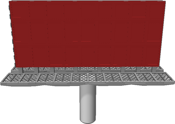 The Top Half Of The Billboard Map In Gang Beasts - Led-backlit Lcd Display (768x768), Png Download