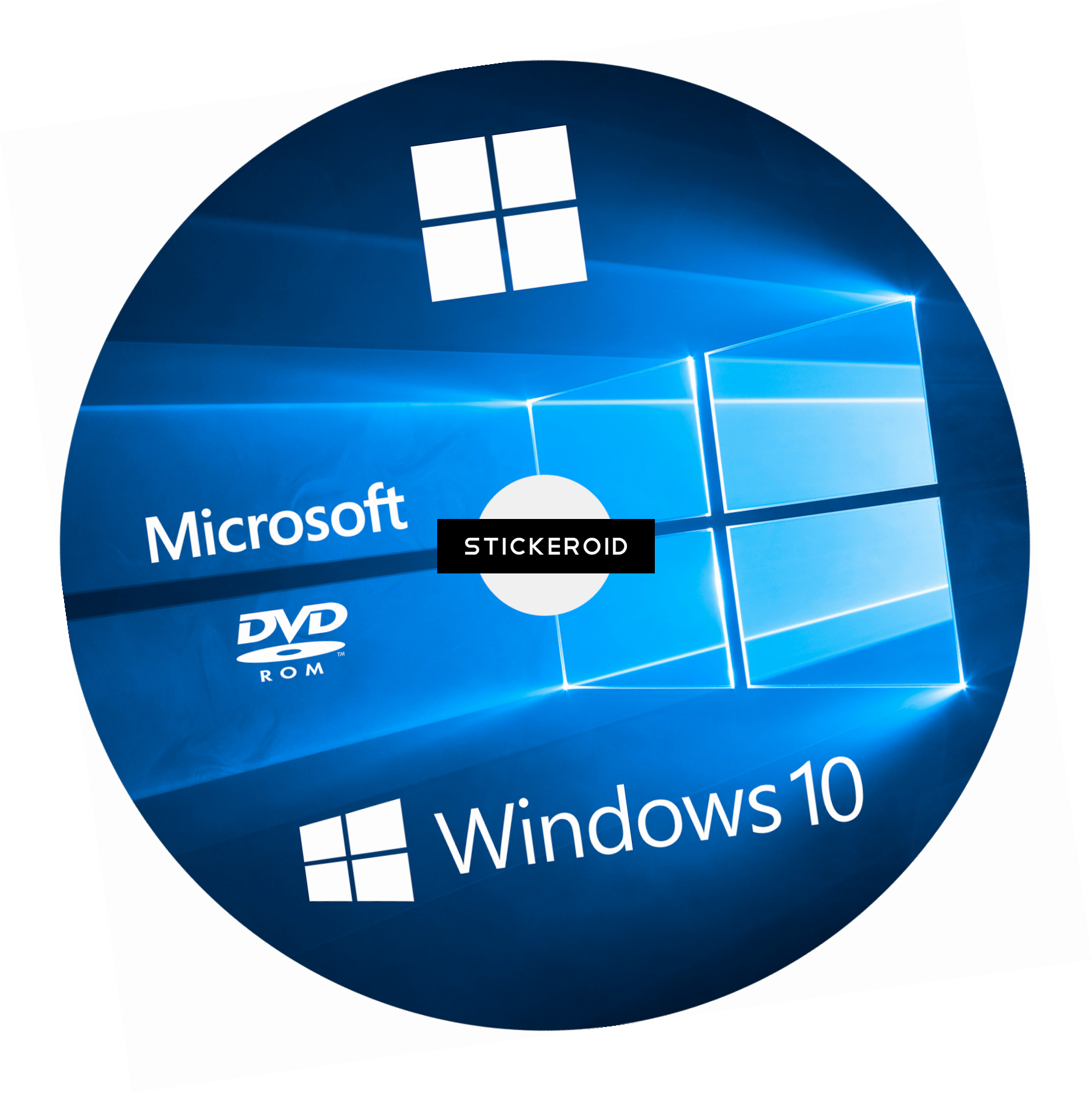 Windows Cd Cover - Windows 10 64 Bits (1806x1807), Png Download