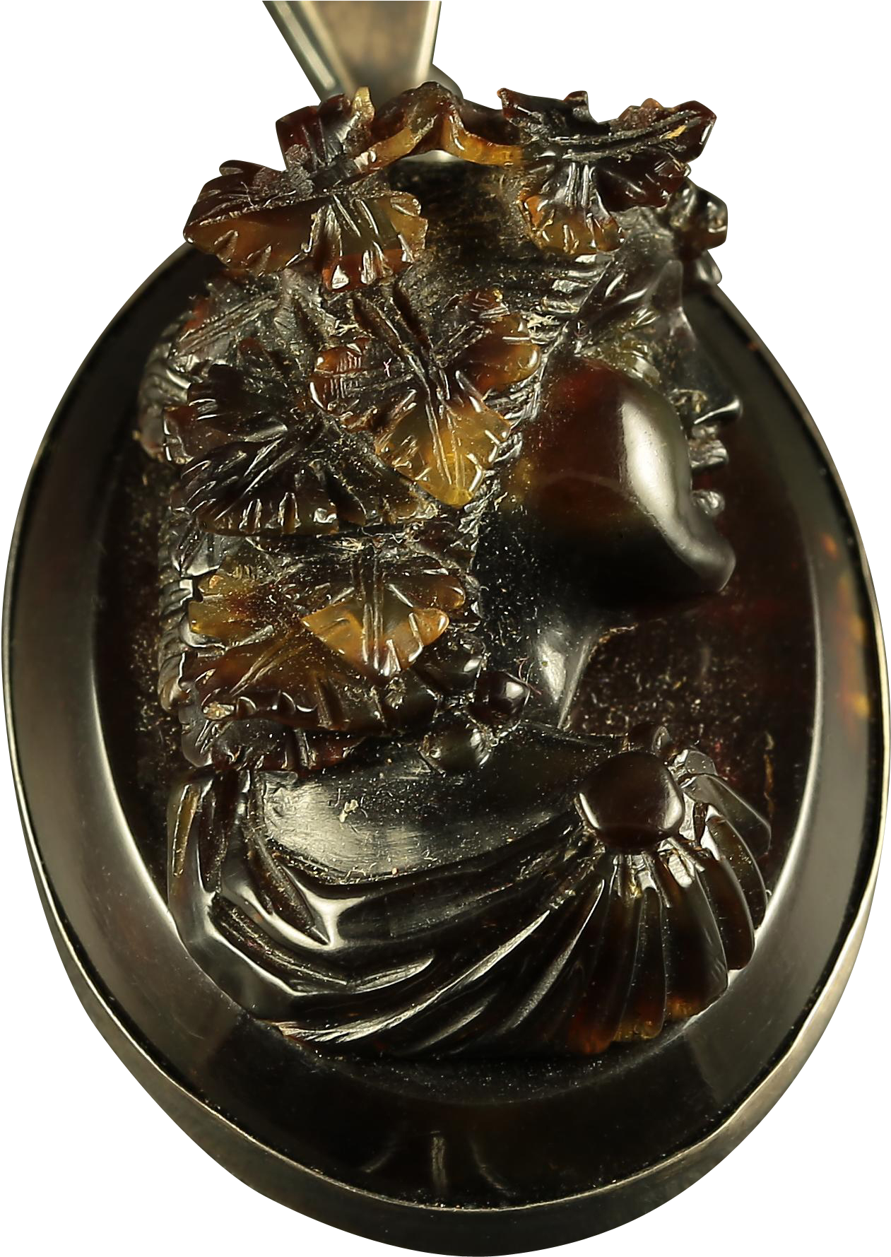 Antique Victorian Pique Tortoise Shell Cameo Pendant - Jewellery (1778x1778), Png Download