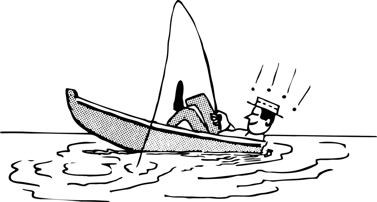 Boat Boy Fisherman Lake Male Png Image - Mugs (1280x686), Png Download