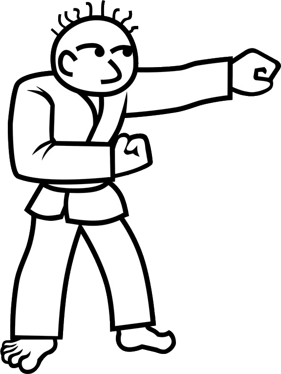[3] ◊ - Karate Joe Rhythm Heaven (575x764), Png Download
