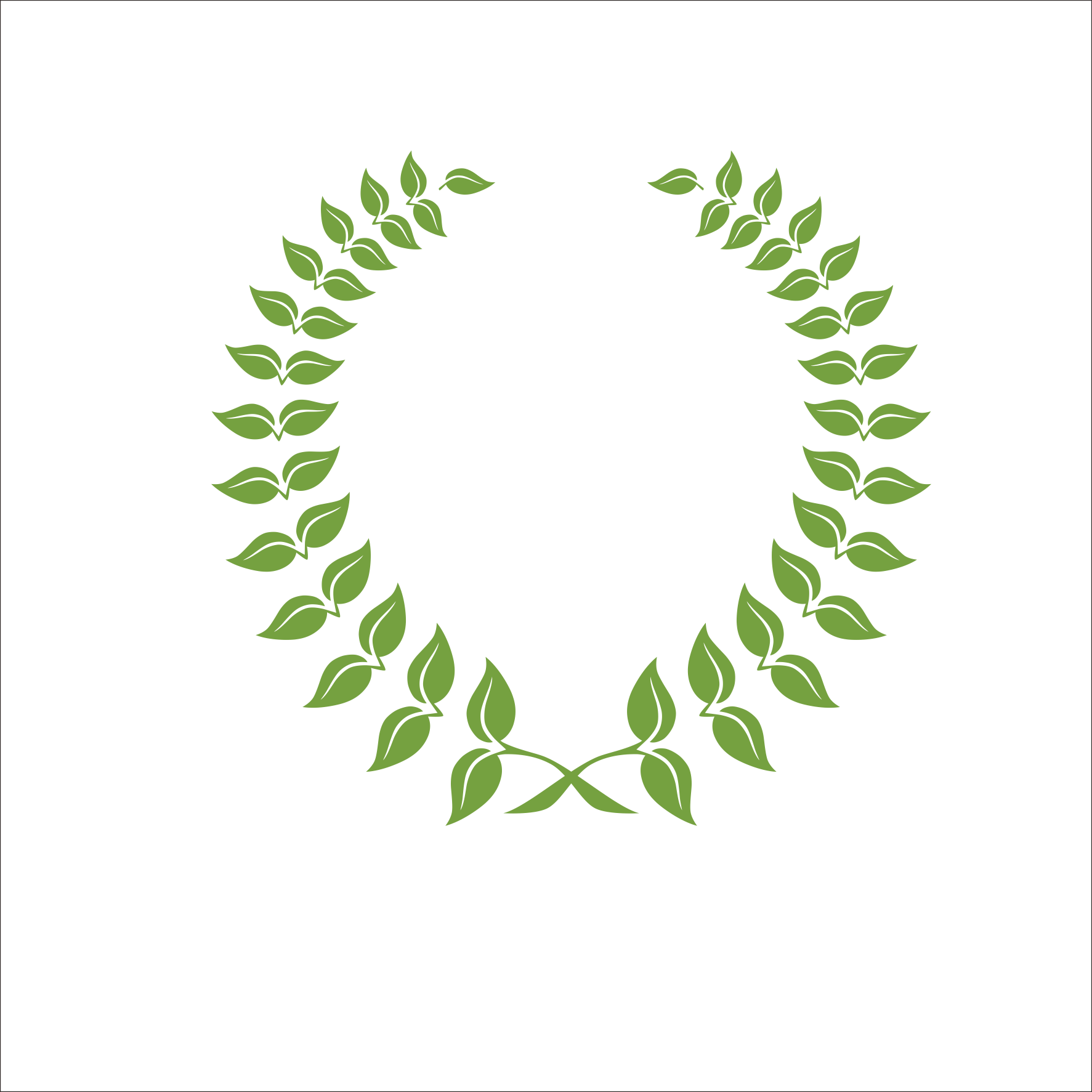 Leaf Laurel Transprent Free - Laurel Wreath Vector (1773x1773), Png Download