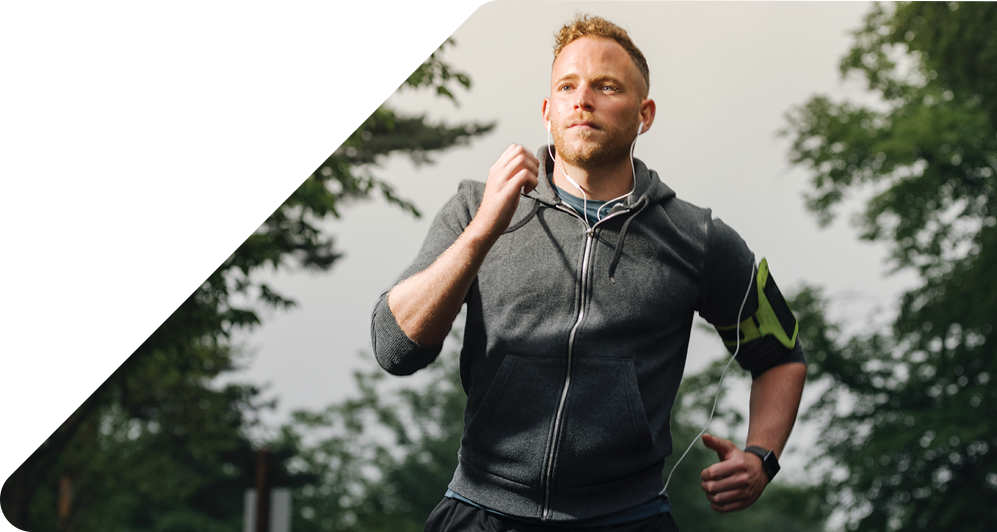 Man Jogging - Man (997x532), Png Download