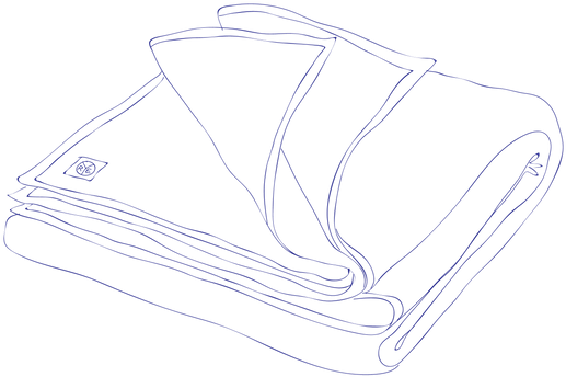 Products Rye Official Image Of Quilt Indigo - Sketch (560x639), Png Download
