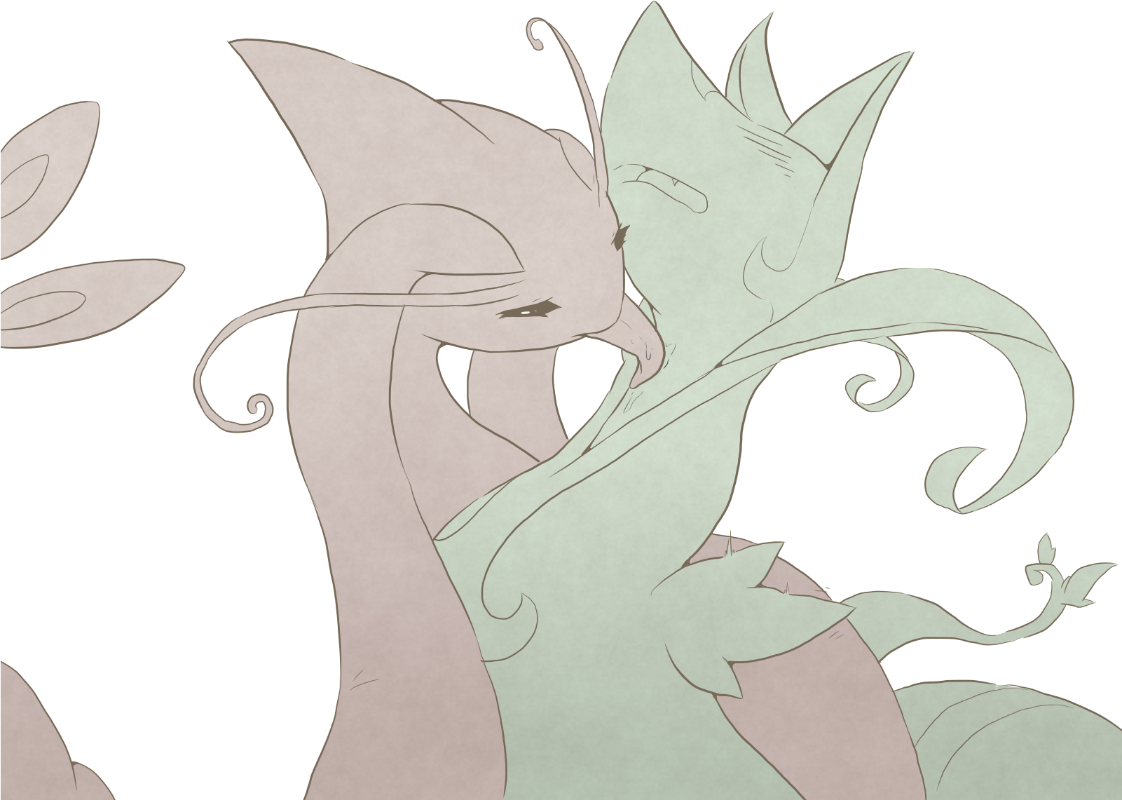 View Milotic X Serperior14 , - Portable Network Graphics (1600x1200), Png Download