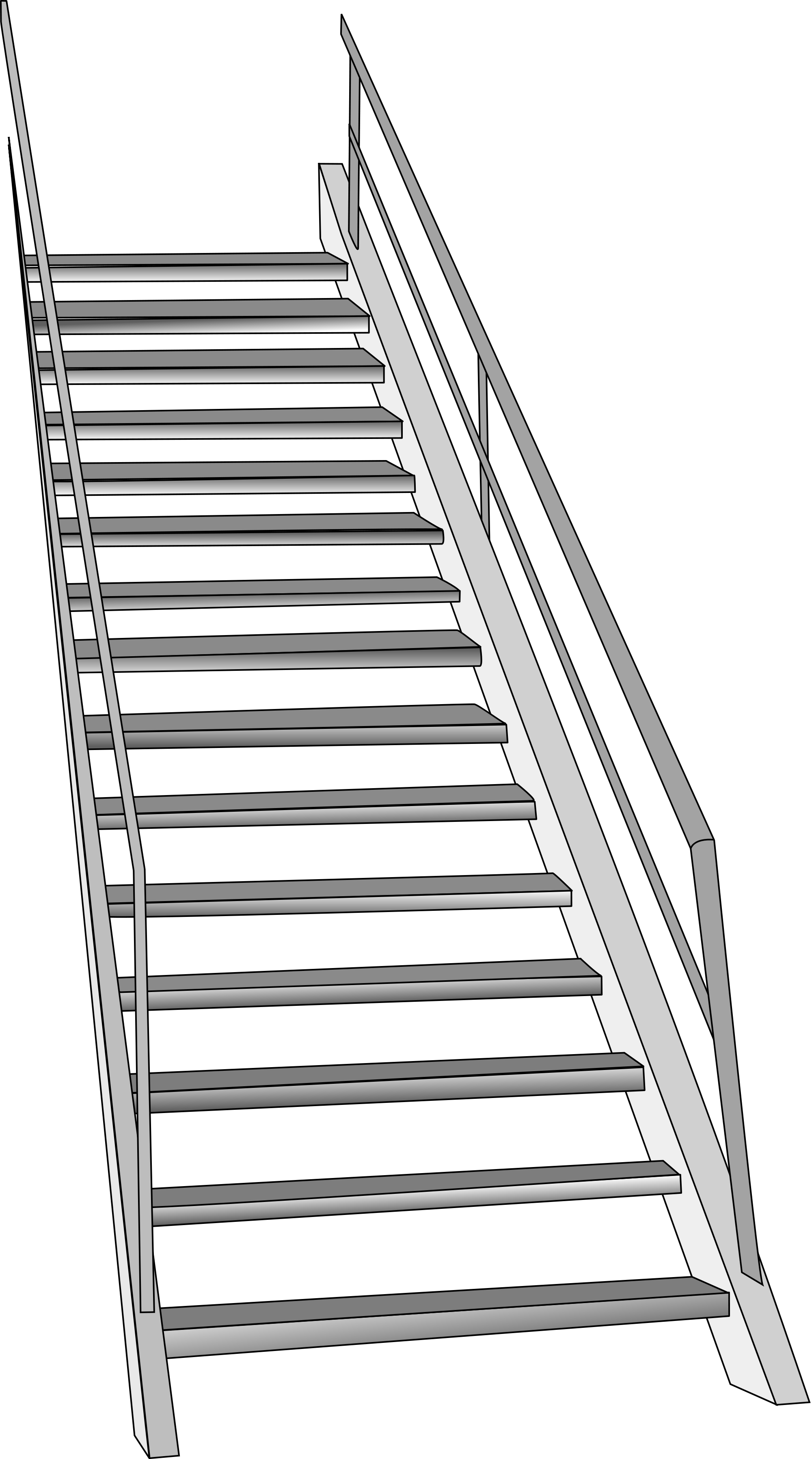 Open - Stairs Drawing (2000x3593), Png Download