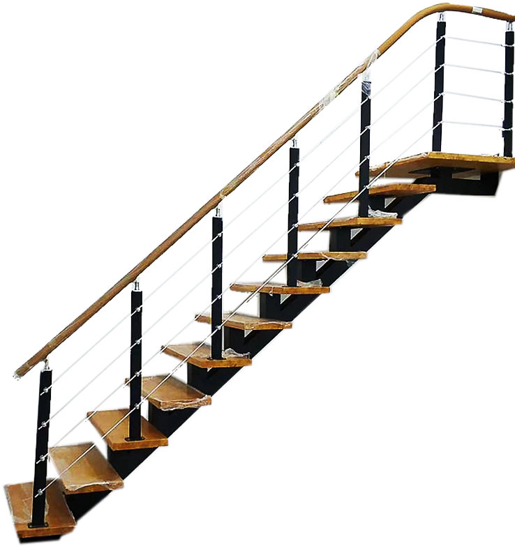 Carbon Steel Staircase Design Interior Stair - Stairs (800x800), Png Download