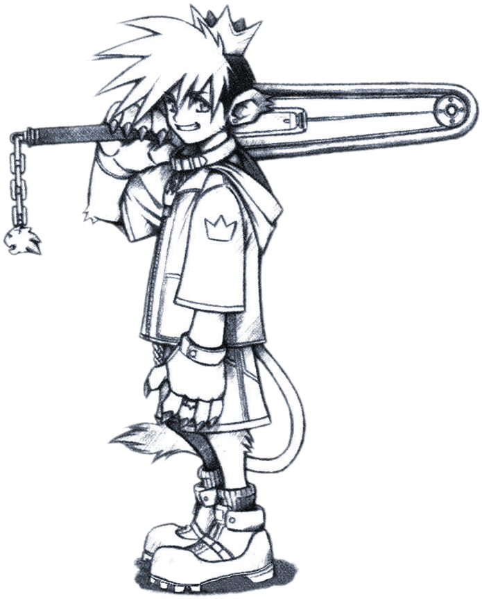 Development - Kingdom Hearts Sora Concept (742x933), Png Download