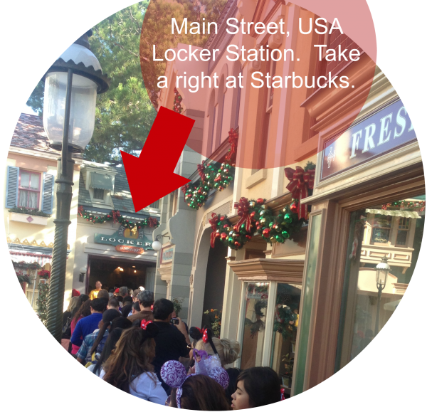 Tips For Surviving Christmas At Disneyland Includes - The Lockers (600x579), Png Download