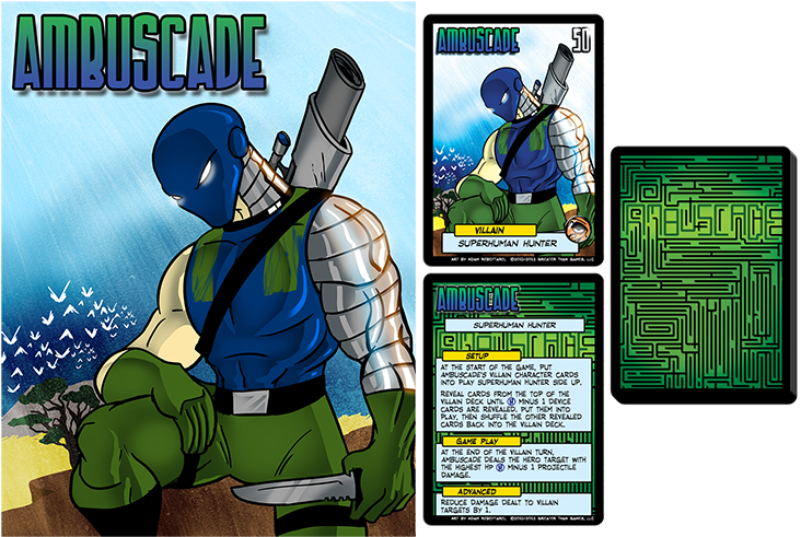 Sentinels Of The Multiverse - Greater Than Games Sentinels Of The Multiverse Ambuscade (800x1138), Png Download