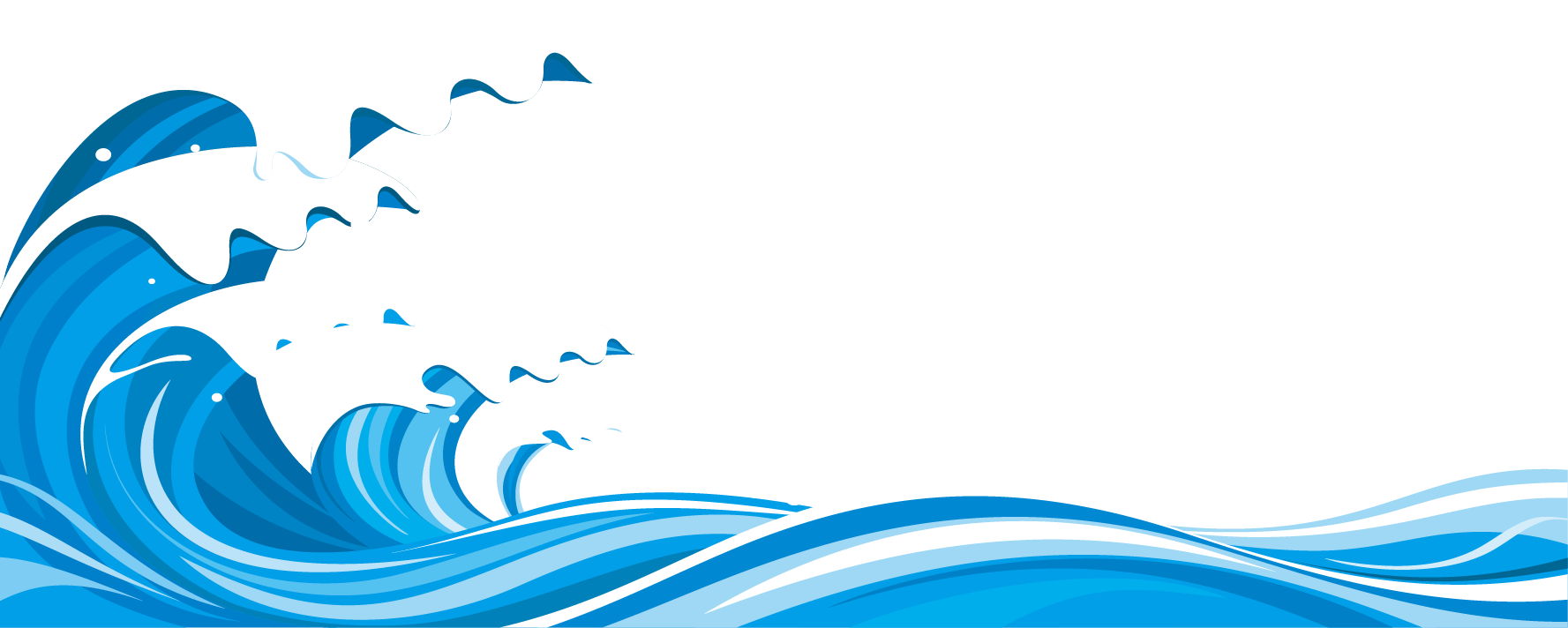 Wave Clip Art Png - Waves Png (1777x712), Png Download