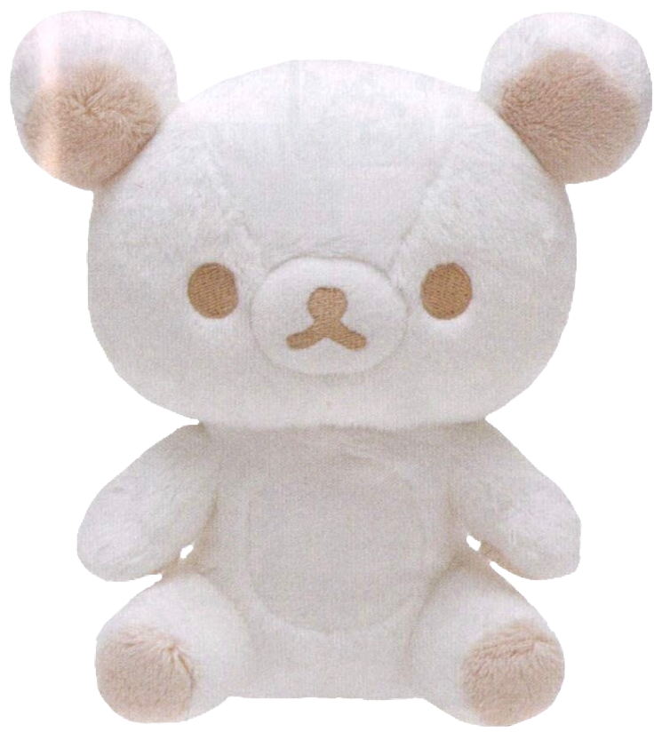 #rilakkuma#rilakkuma - Rilakkuma Stuffed Monochrome Rilakkuma White Mr64401 (750x968), Png Download