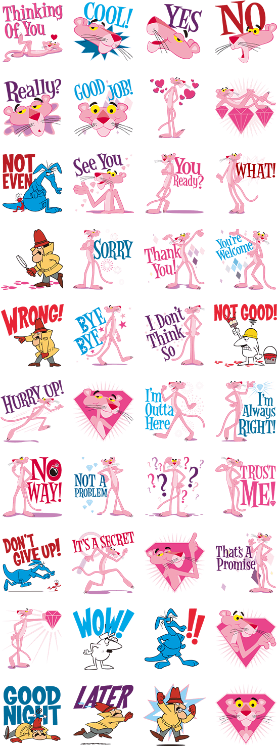 Pink Panther By Mgm Studios - Pink Panther Ultimate Sticker Book [book] (562x1500), Png Download