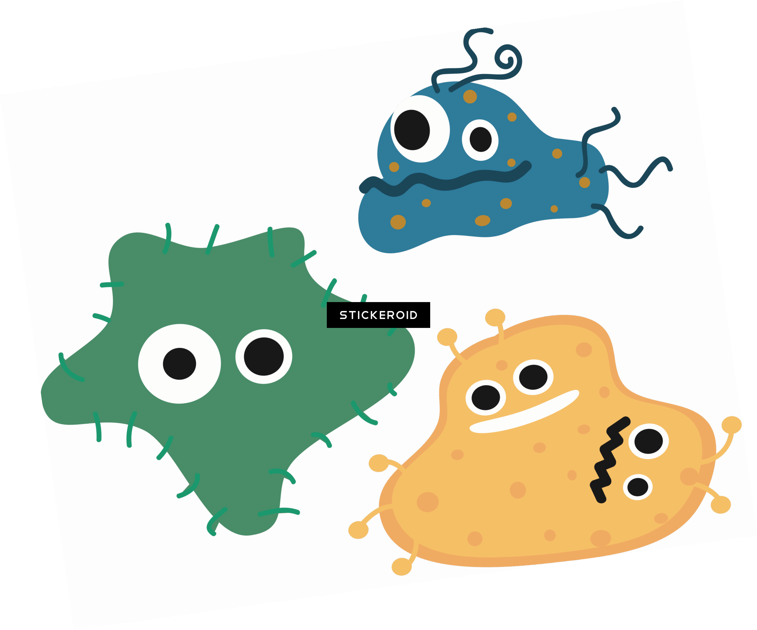Bacteria Miscellaneous - Transparent Background Bacteria Clipart (2636x2194), Png Download