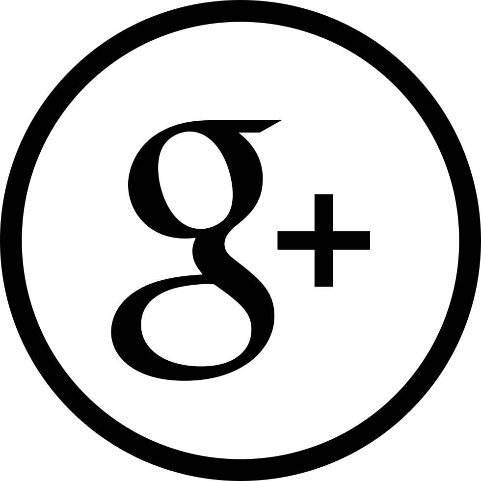 Google Plus Logo White Png Svg Freeuse Stock - Google Plus Logo Png White (980x980), Png Download