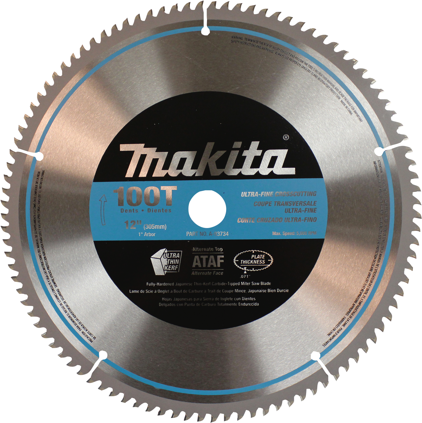A-93734 - Saw Blade 6 Inch Makita (1500x1500), Png Download