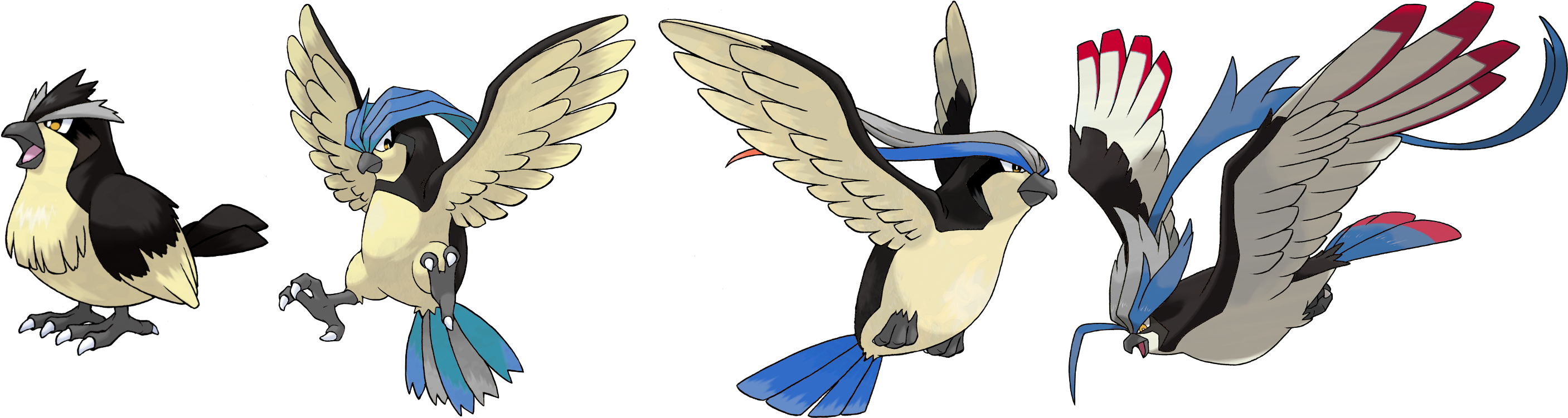 How I Would Make Shinies - Pidgeot (2850x750), Png Download