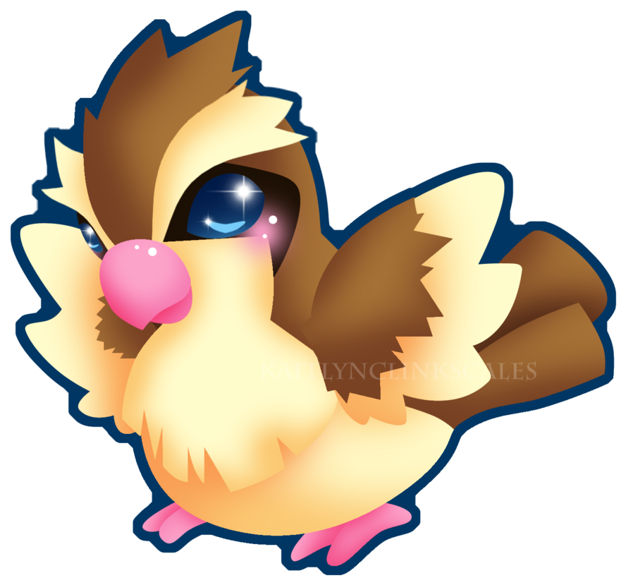 016 Pidgey (1000x912), Png Download