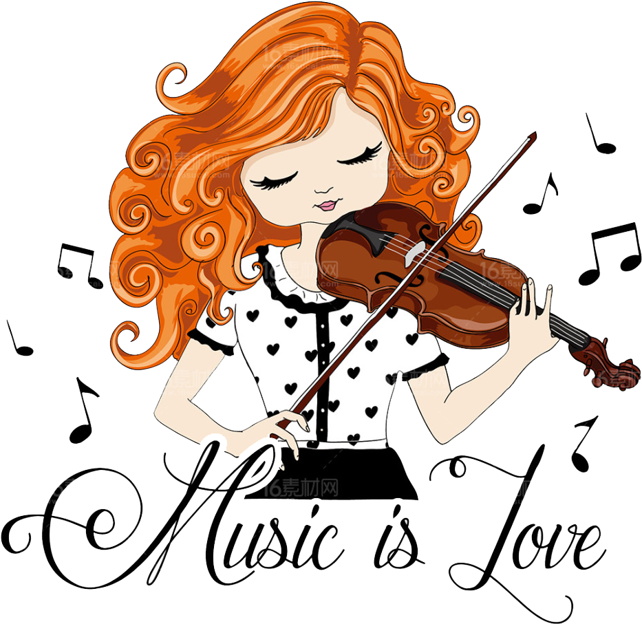 Vector Transparent Download Violin Drawing Illustration - Girl Playing Violin Drawings (1024x1040), Png Download