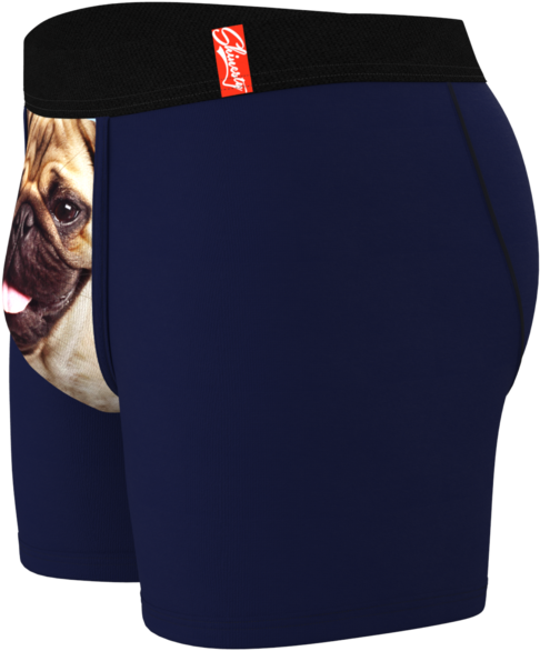 Men's Dog Print Pouch Underwear - Trunks (683x1024), Png Download