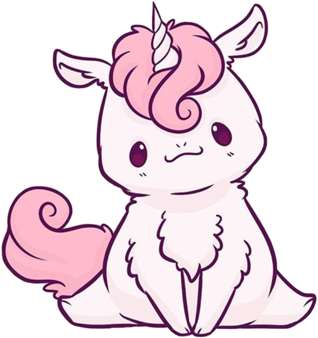 Unicorn Kawaii Pixel Pastel Pastelgoth Littlegirl Ddlb - Kawaii Unicorns (655x696), Png Download