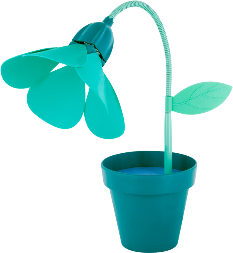 Lampe Led Avec Port Usb Blue - Pylones Lampe Fleur (1000x1000), Png Download