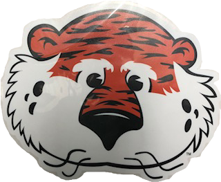 Aubie Mascot Face Decal - Aubie The Tiger (800x800), Png Download