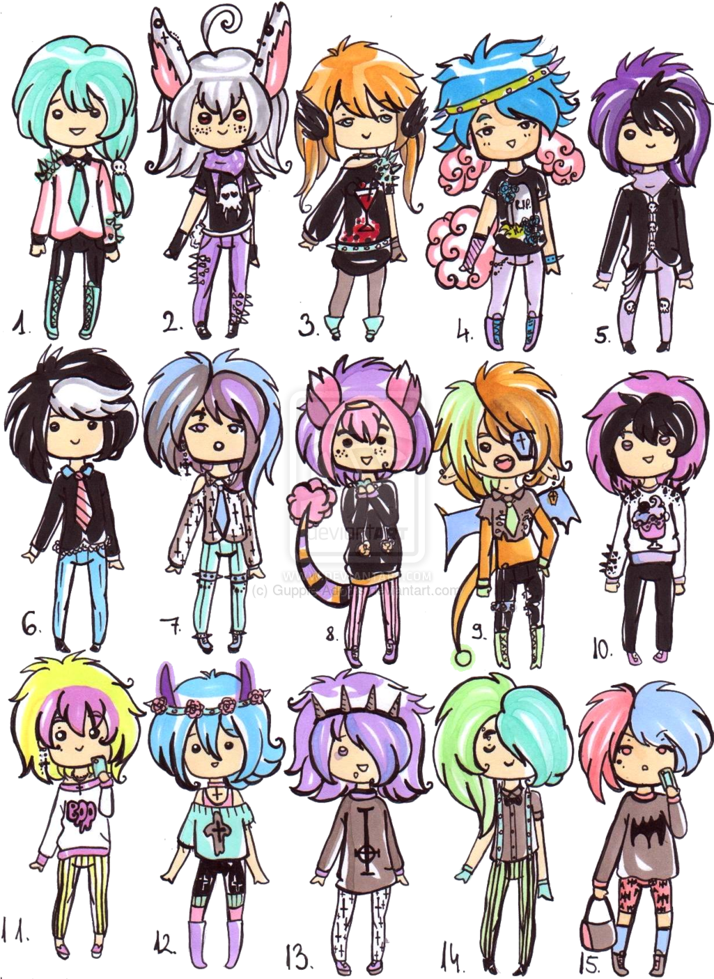 Image Black And White Stock Pastel Closed By Guppie - Pastel Goth Outfits Guys (1024x1412), Png Download