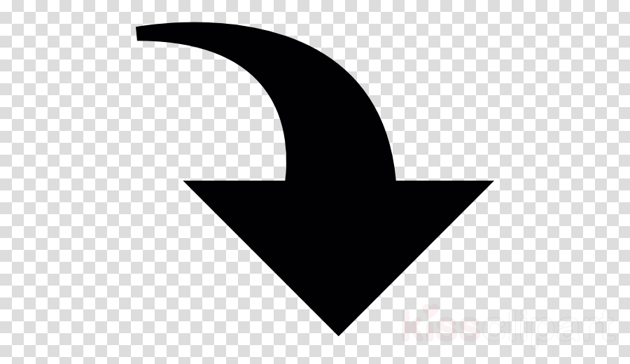 Curved Down Arrow Clipart Arrow Clip Art - Twitter Bird Logo (900x520), Png Download